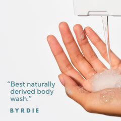 Native Body Wash mousse douce enveloppant la peau de soin.