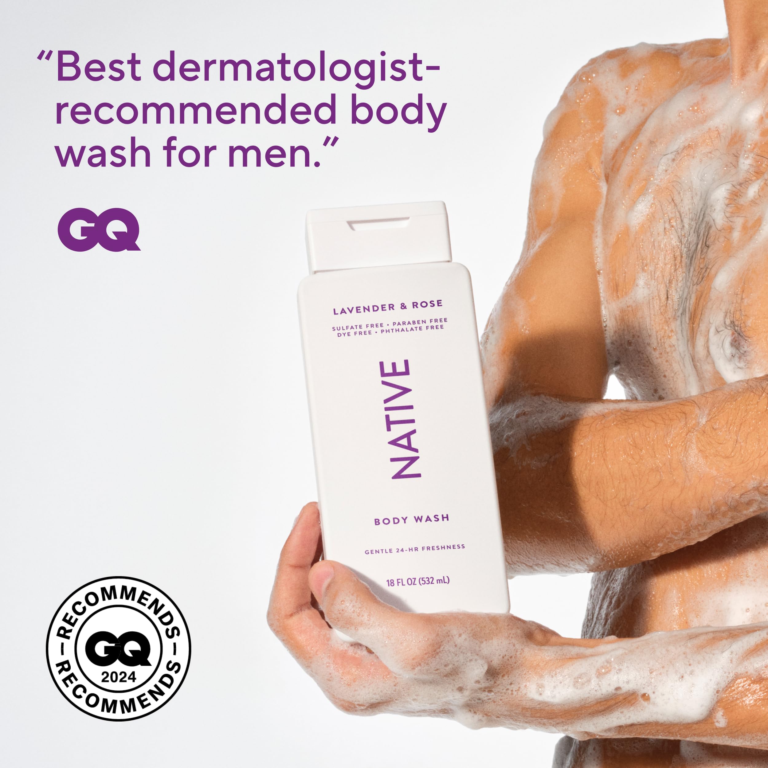 Hydratation douce grace a l huile de coco dans Native Gel Douche.