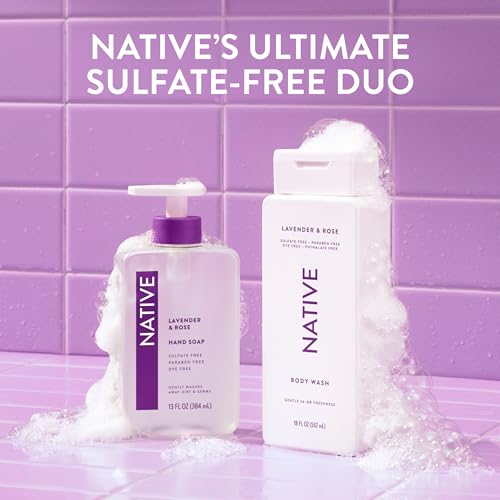 Expérience sensorielle Lavande et Rose avec Native Gel Douche.