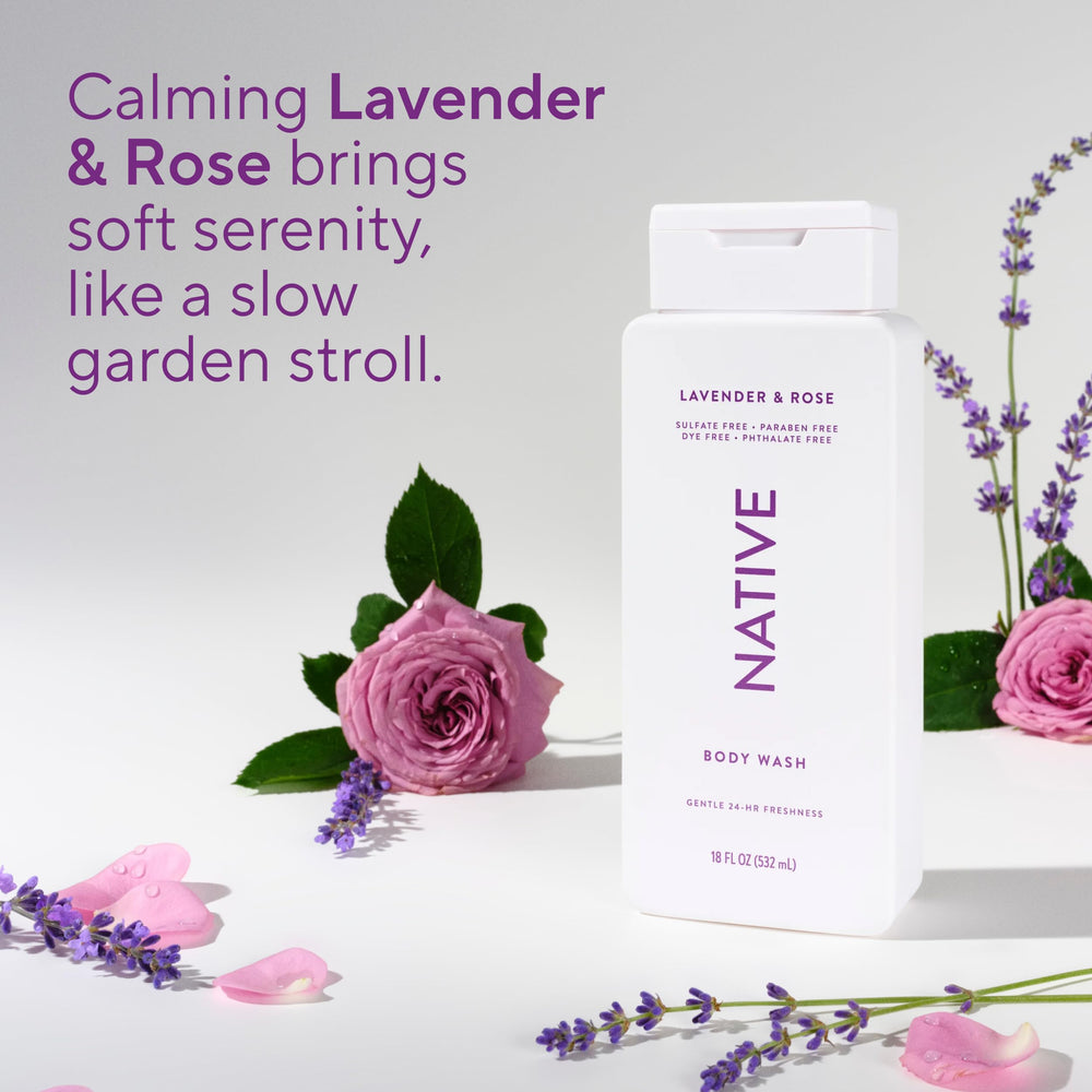 Parfum Lavande et Rose de Native pour rituel spa a domicile.
