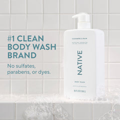 Native Cashmere et Rain – mousse généreuse, peau douce après lavage.