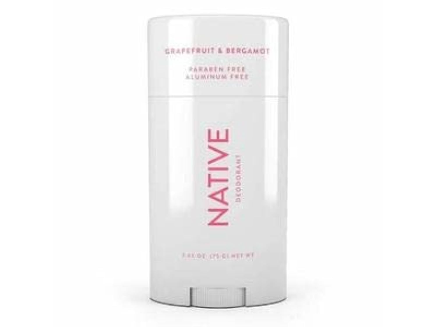 Déodorant Native Grapefruit et Bergamot, bouteille, parfum frais durable pour toute la journée.