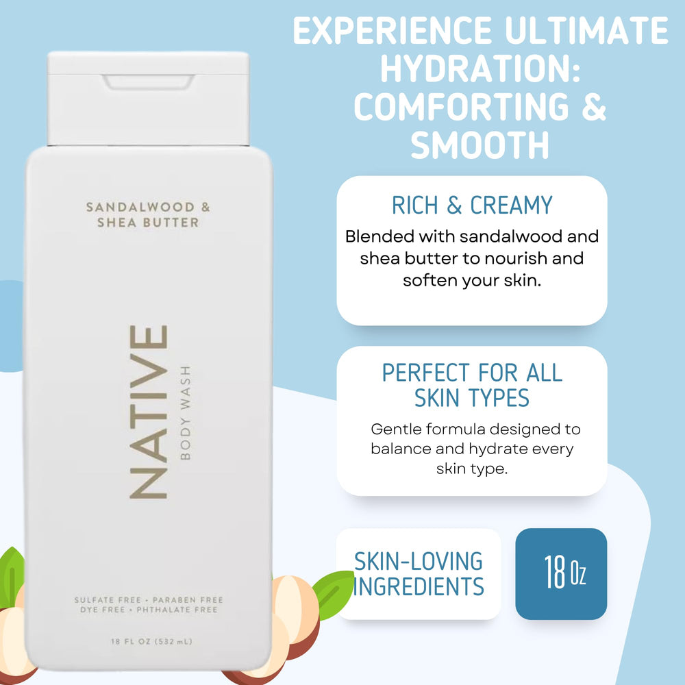 Native Gel Douche Sel de Mer et Cèdre, gros plan sur la mousse riche et durable.