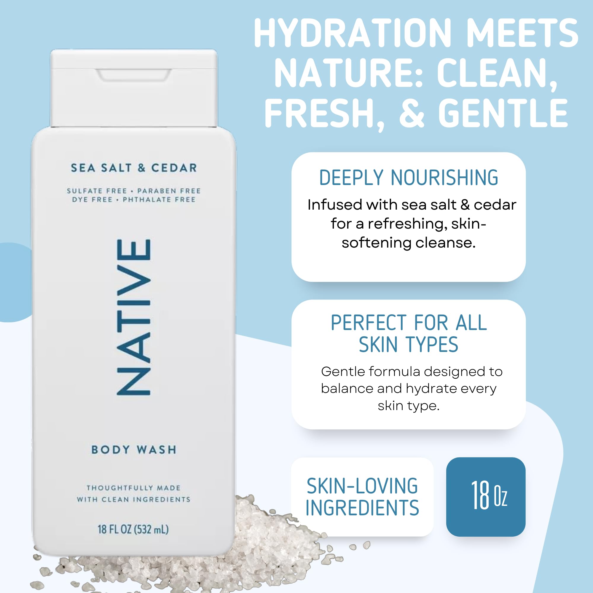 Native Gel Douche pack Santal et Beurre de Karité, bouteilles doubles pour hydratation en duo.