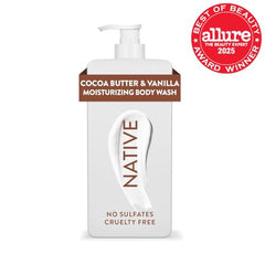 Native Douche senteur coco vanille pour une expérience spa à domicile.