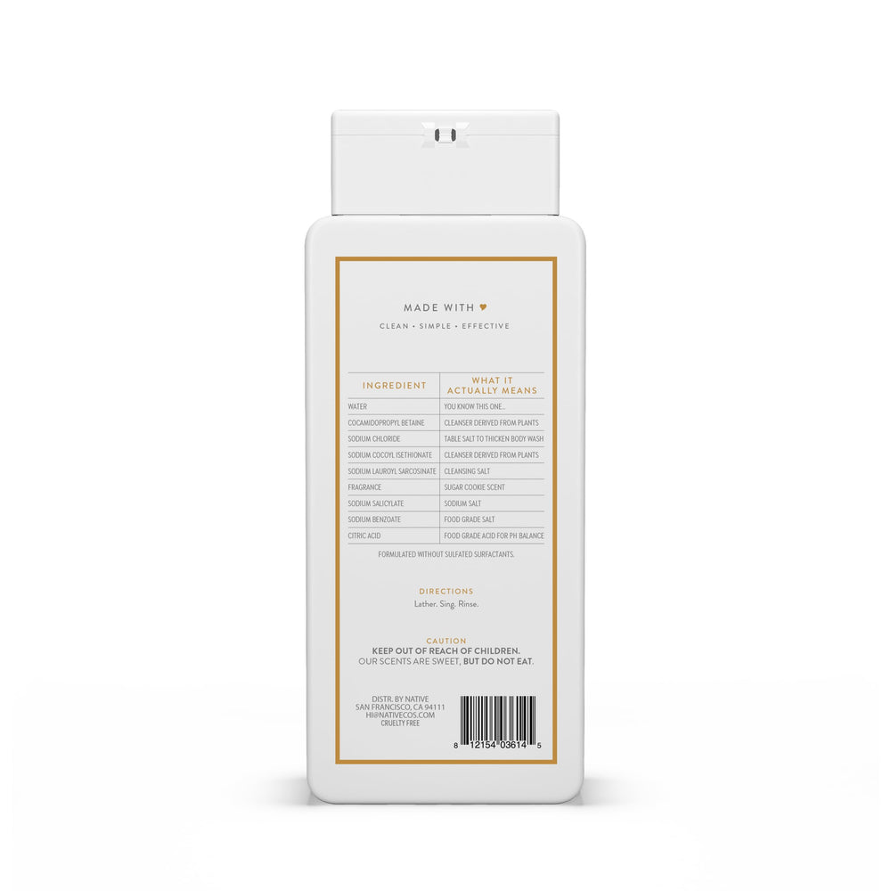 Native Gel Douche Édition des Fêtes, emballage chic qui complétera votre routine spa.