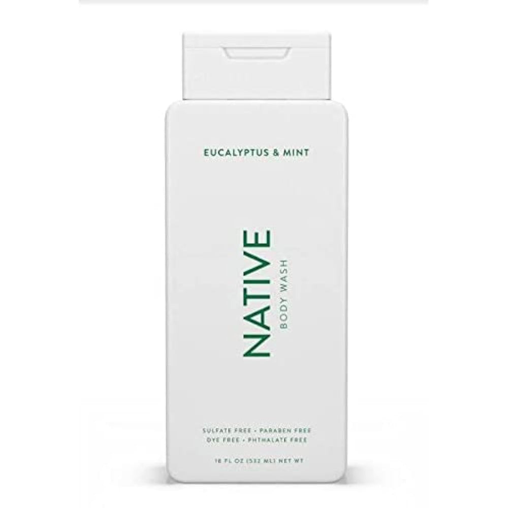 Native Gel Douche Eucalyptus et Menthe – Bouteille prête à l'utilisation, fraîcheur durable.