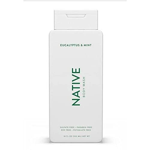 Native Gel Douche Eucalyptus et Menthe – Mousse riche qui nettoie et rafraîchit la peau.