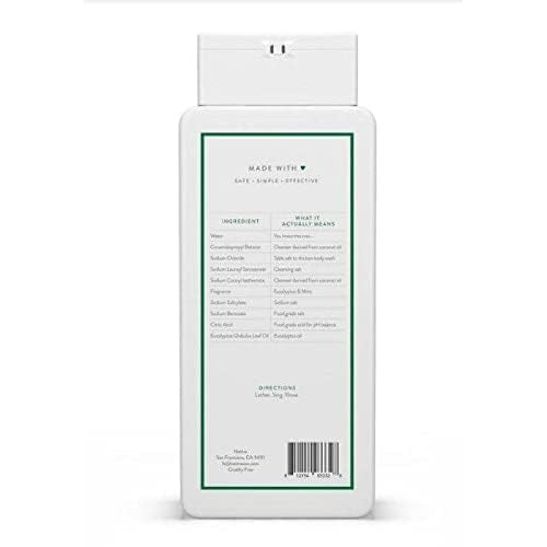 Native Gel Douche Eucalyptus et Menthe – Extraits naturels pour une expérience revitalisante.