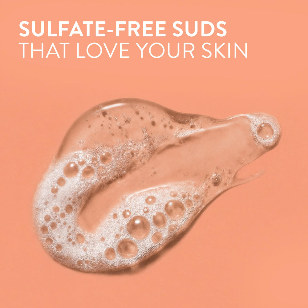 Native Gel Douche Sans Sulfates: étiquette indiquant l’absence de sulfates