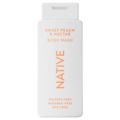 Native Gel Douche Sweet Peach: bouteille élégante et parfum réconfortant