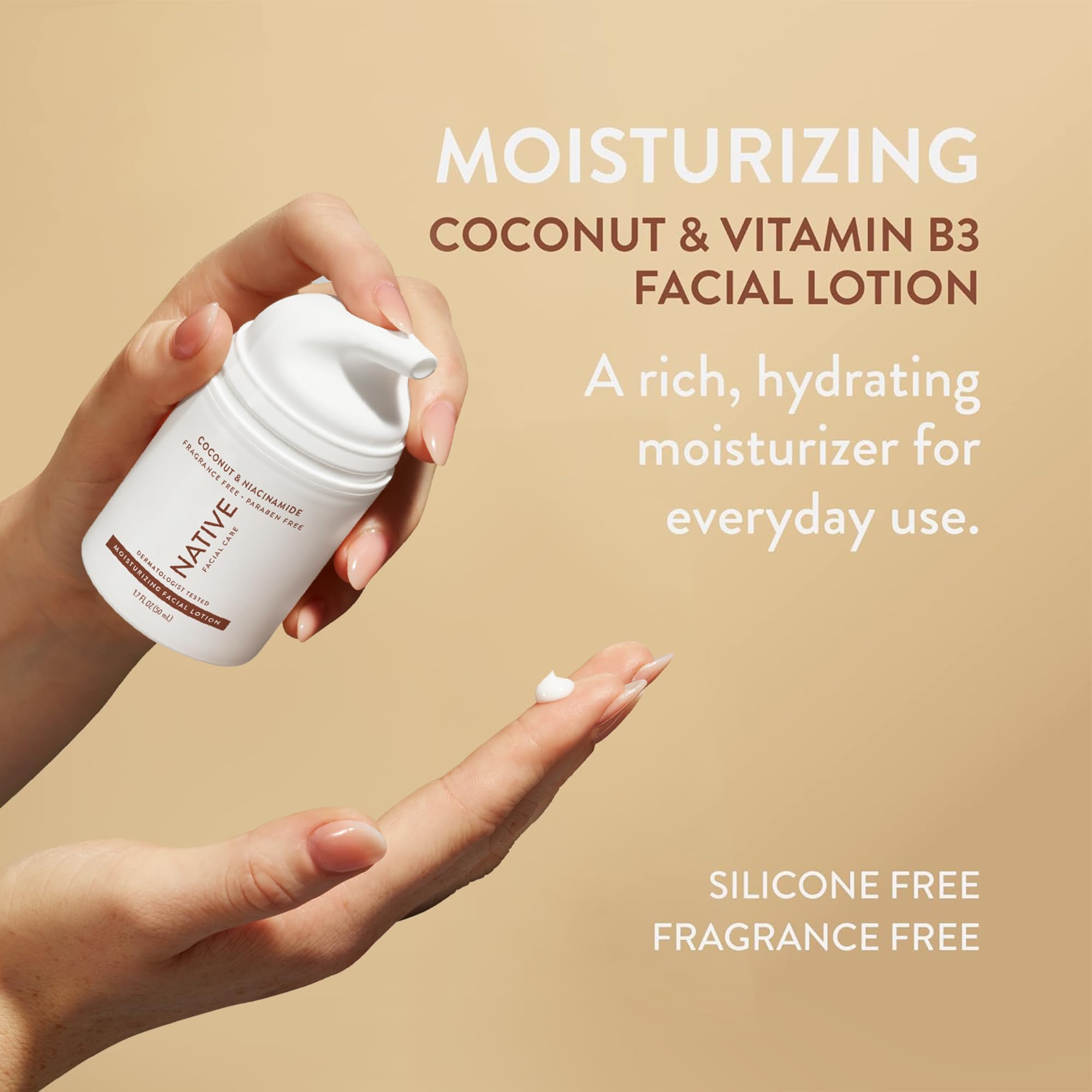 Native Hydratant Quotidien : texture crème légère qui pénètre rapidement sans effet gras.