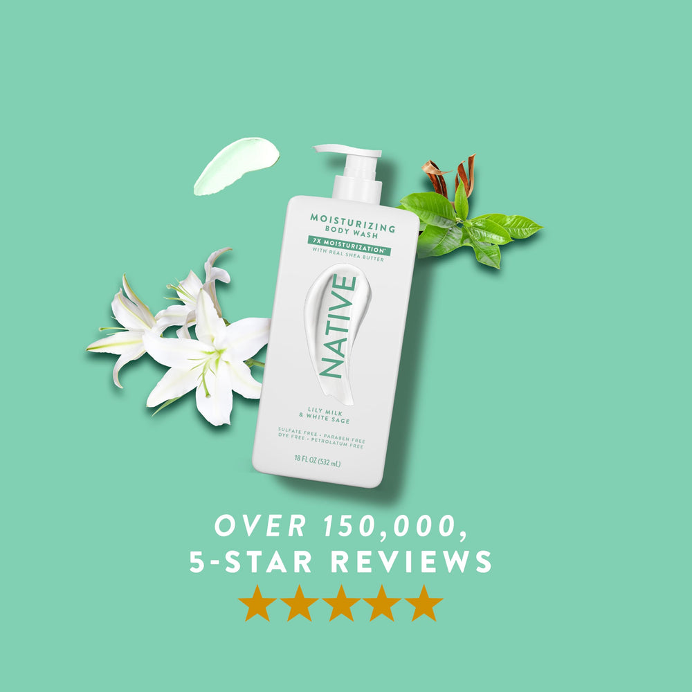 Native Gel Douche Lait de Lys et Sauge Blanche — routine douche quotidienne agréable
