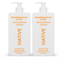 Lotion Native parfum Citrouille et Épices, flacon élégant pour hydratation durable