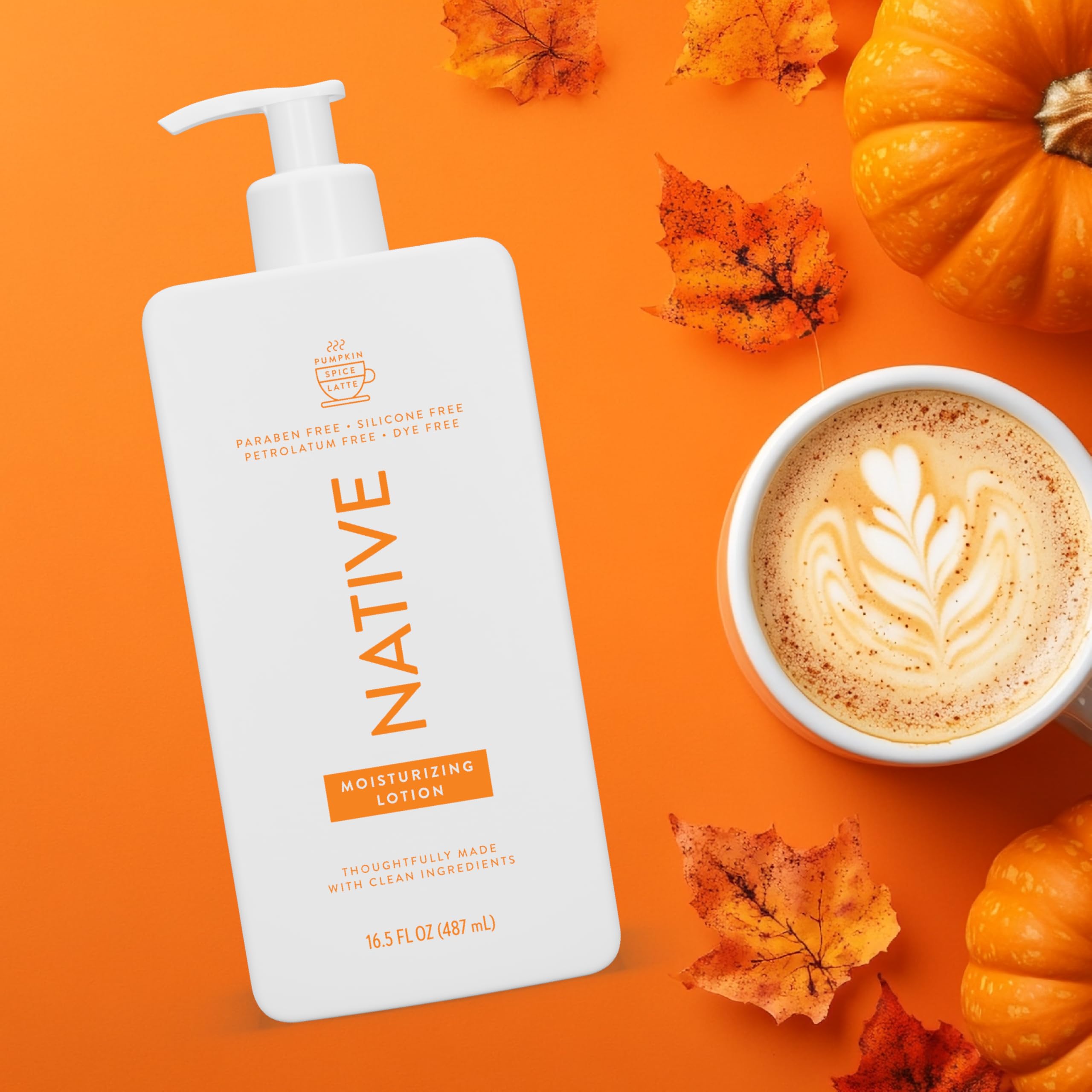 Lotion Native sans silicone ni colorant, emballage vernis élégant