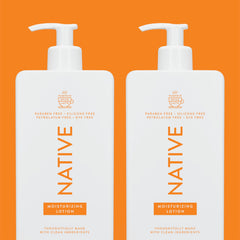 Utilisation quotidienne après douche avec Native Lotion pour le corps