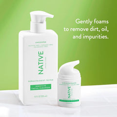 Native nettoyant visage sensible — aloe apaisant pour hydratation subtile.