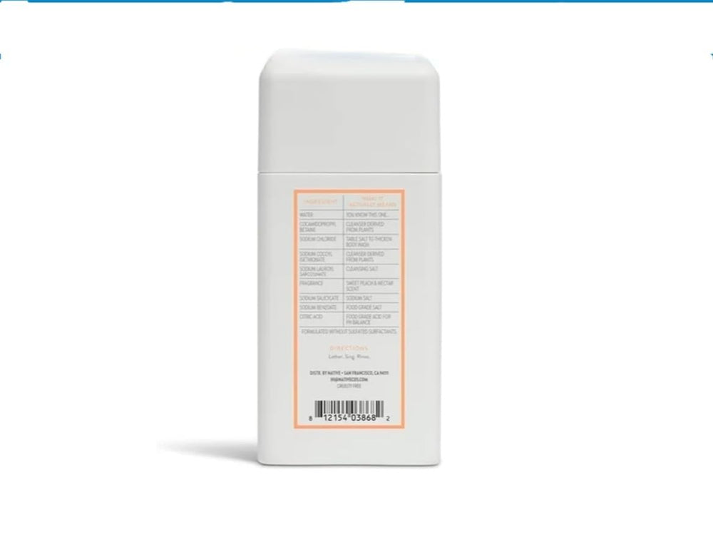Native Gel Douche Format Voyage Pêche Douce Nectar — Duo de tubes pratique pour quotidien et fraîcheur