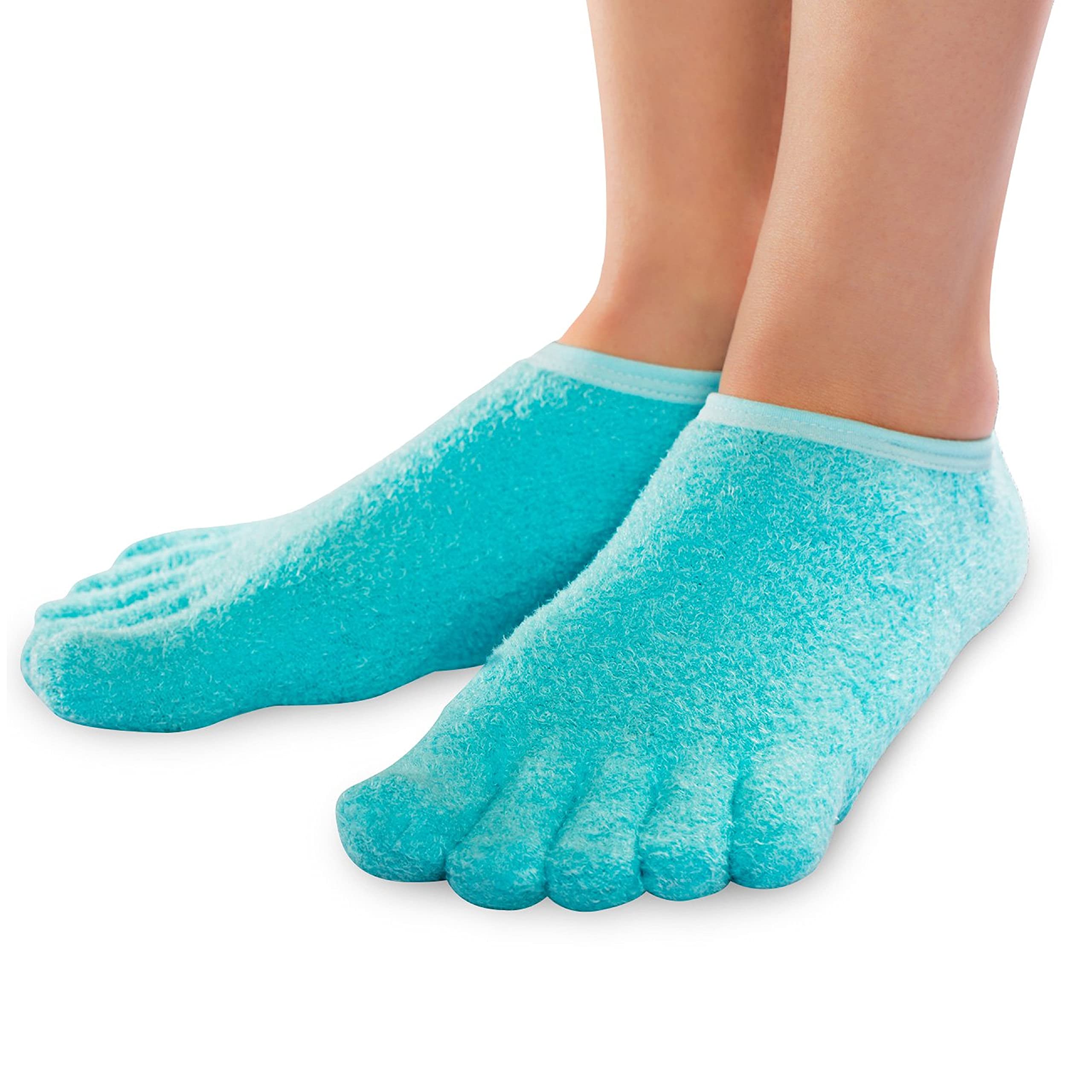 NatraCure chaussettes-gel-pieds : douceur ciblée pour pieds secs et callosités.