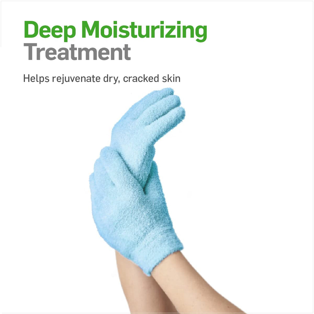 Texture cremeuse des gants gel hydratants NatraCure Aqua