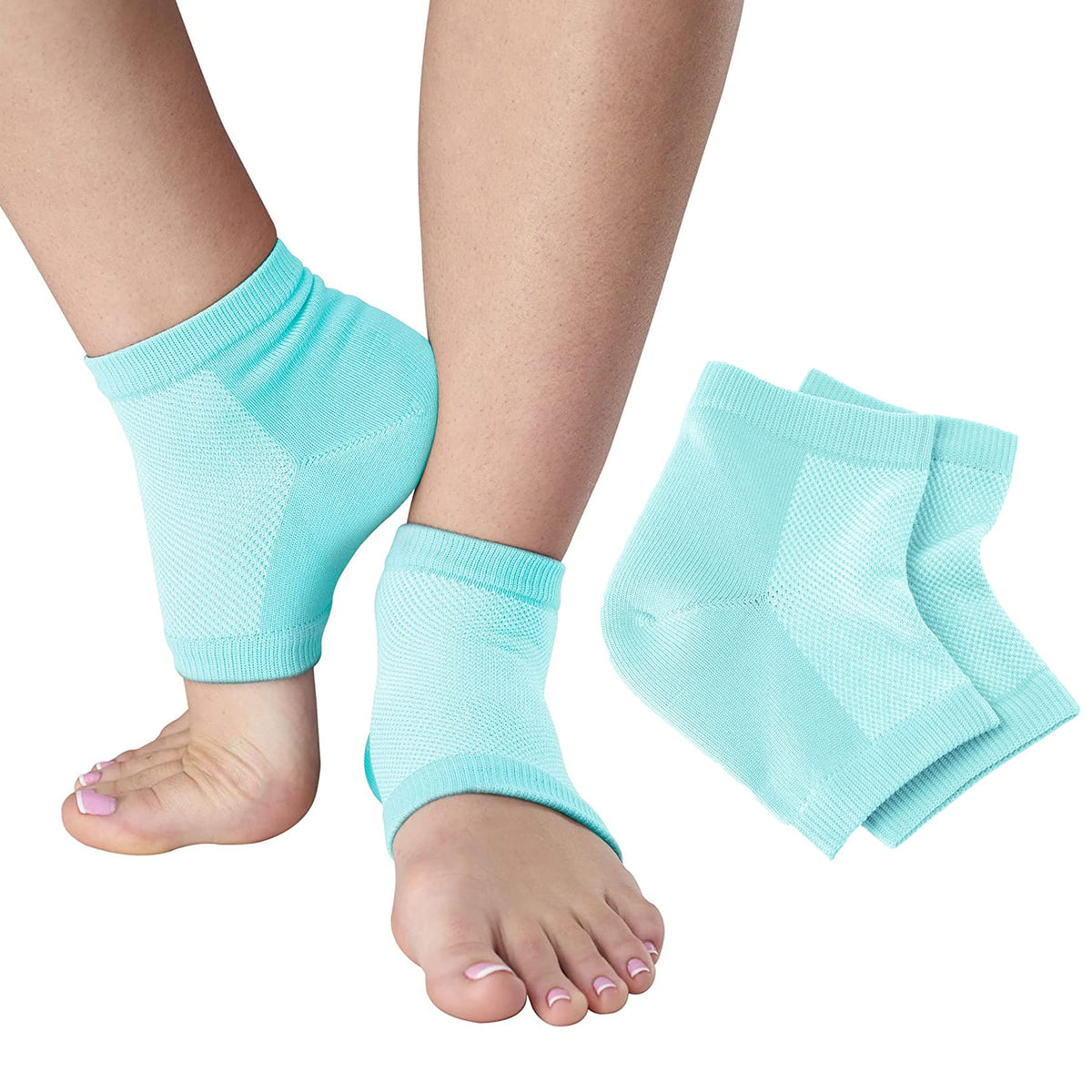 NatraCure talons gel ventilés, vue avant, hydratation possible.