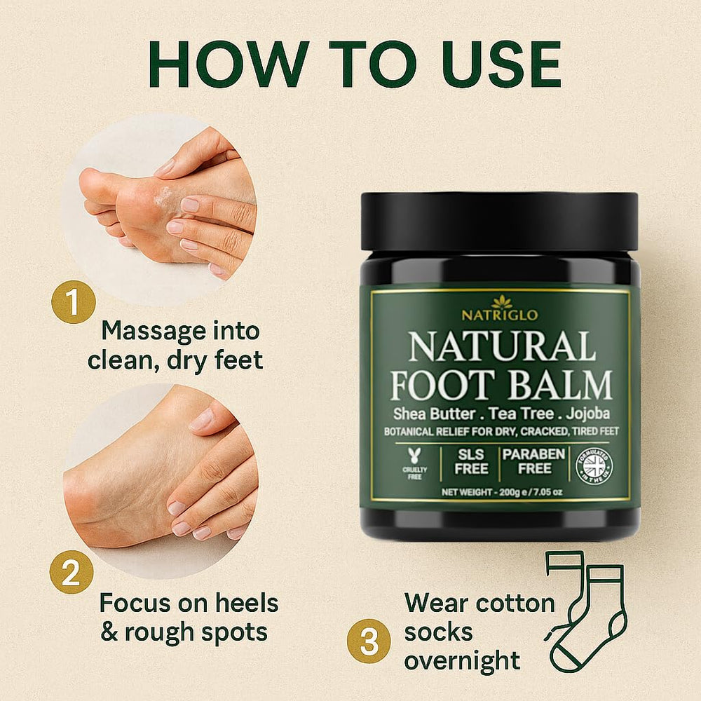 Routine quotidienne avec Natriglo – pieds doux et hydratés durablement