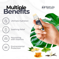 Natrulo Baume Lèvres riche en vitamines A, D, E et K.