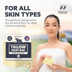 Natrulo savon naturel tallow – fabrication artisanale faite aux États‑Unis.