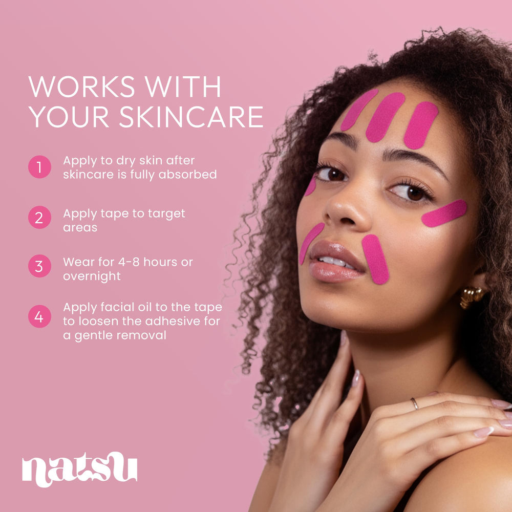 Patch visage Natsu bandes-predecoupees, faciles à mesurer sans ciseaux