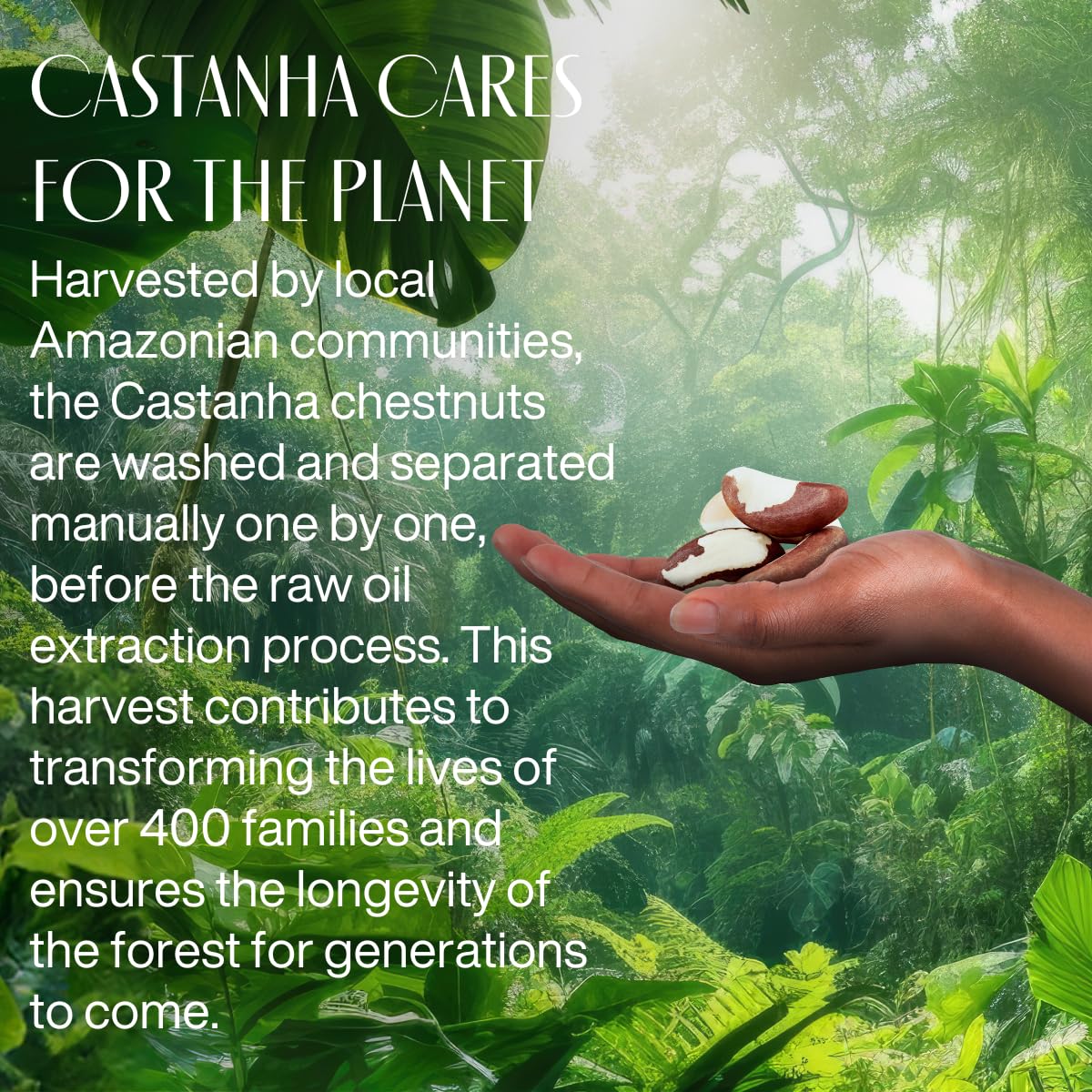 Application on rough skin using Natura Castanha cream