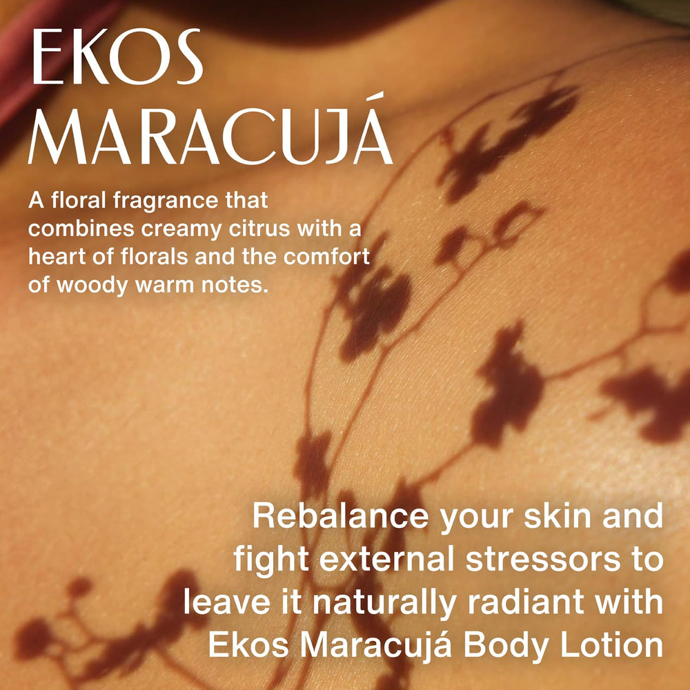 Natura Ekos Lotion au Fruit de la Passion – aperçu des ingrédients bio.