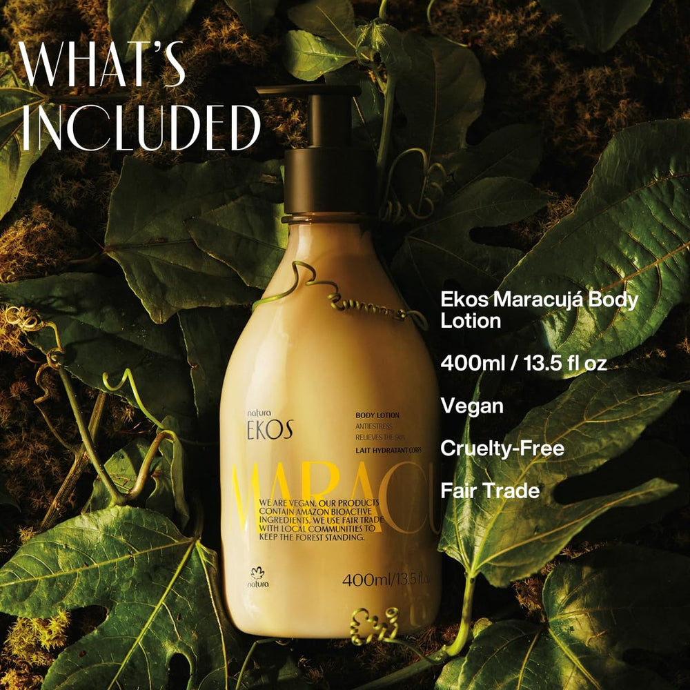 Natura Ekos Lotion au Fruit de la Passion – application mains pour hydratation rapide.