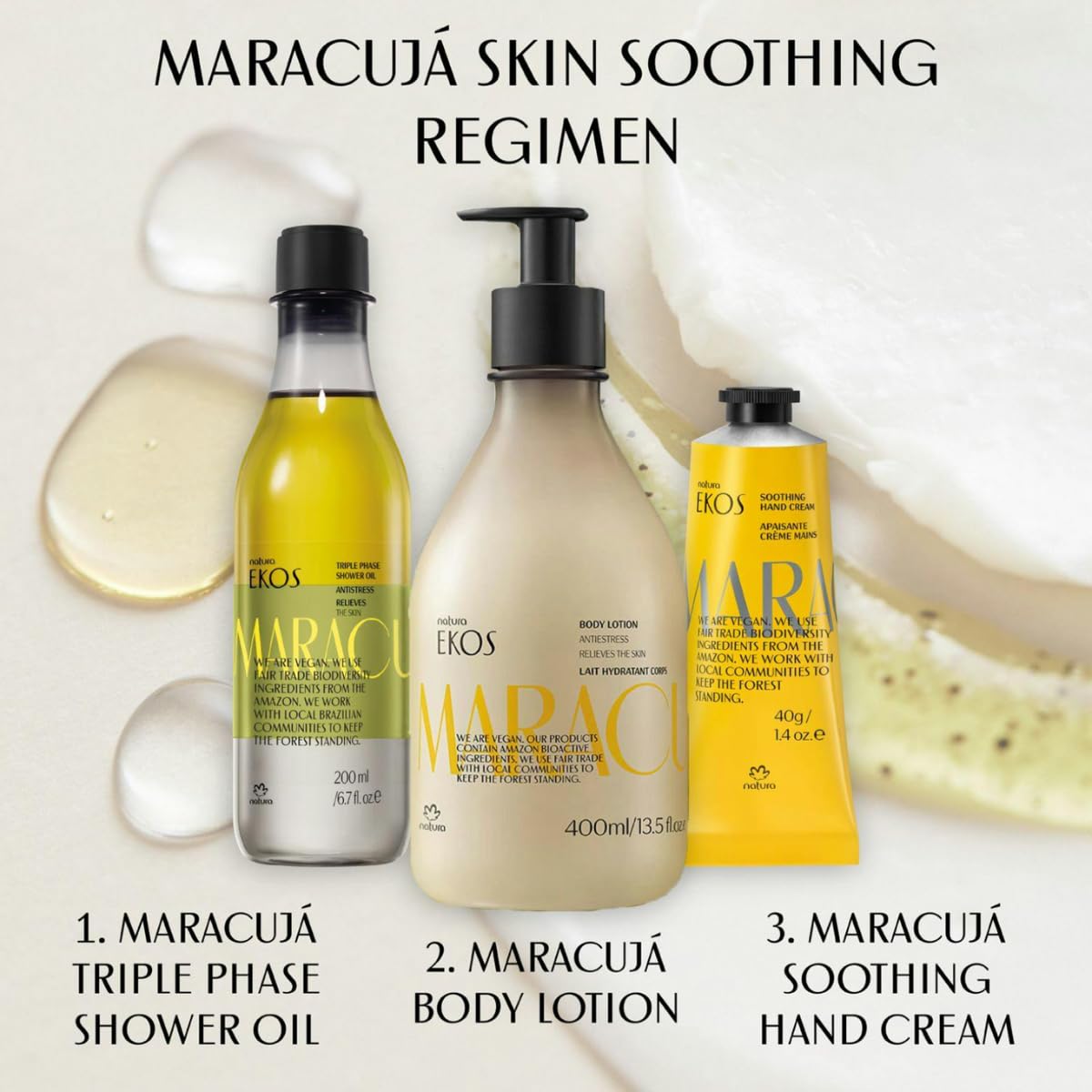 Natura Ekos Lotion au Fruit de la Passion – expérience sensorielle naturelle avec ingrédients bio.