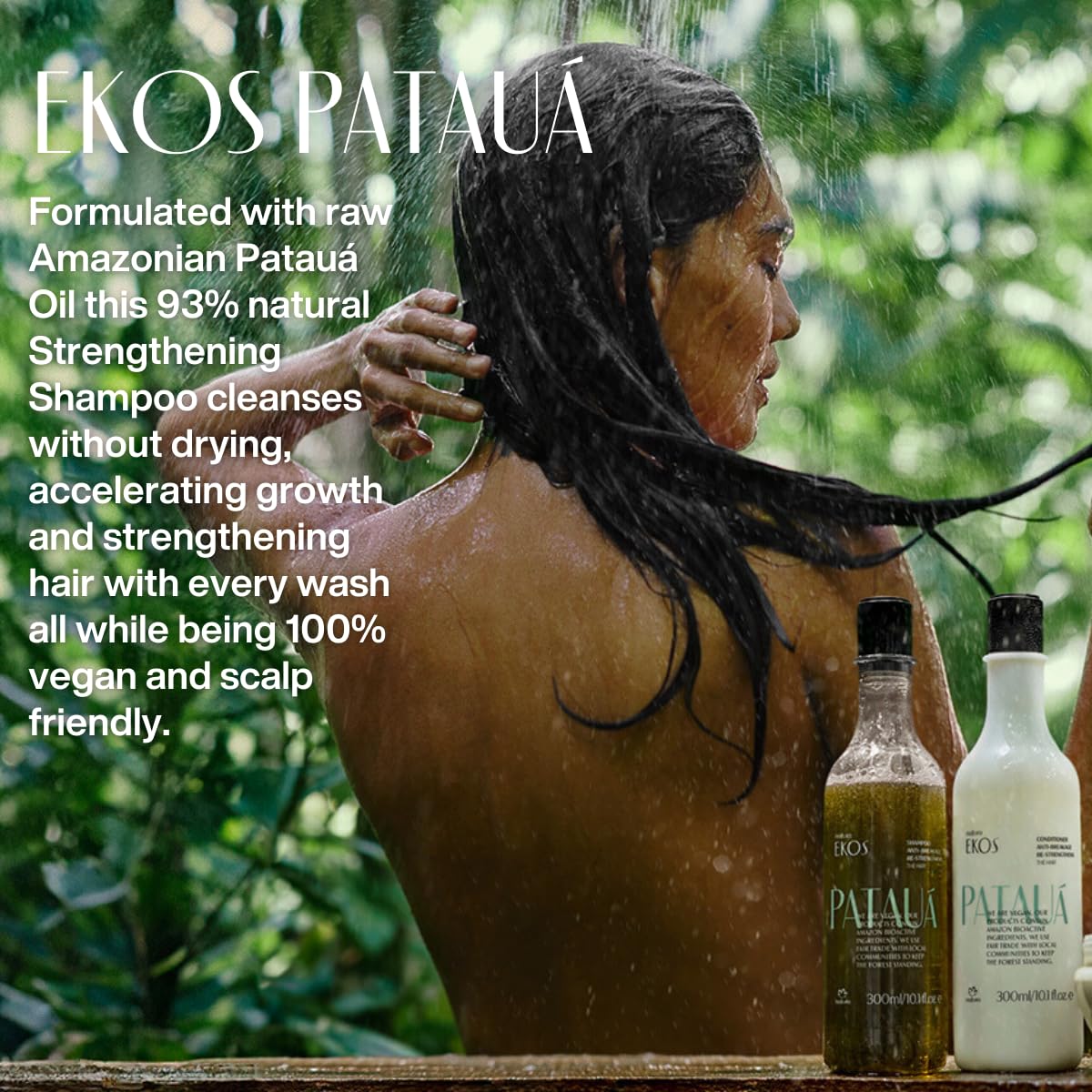 Natura Ekos Patauá Shampooing, emballage écoresponsable et pratique.