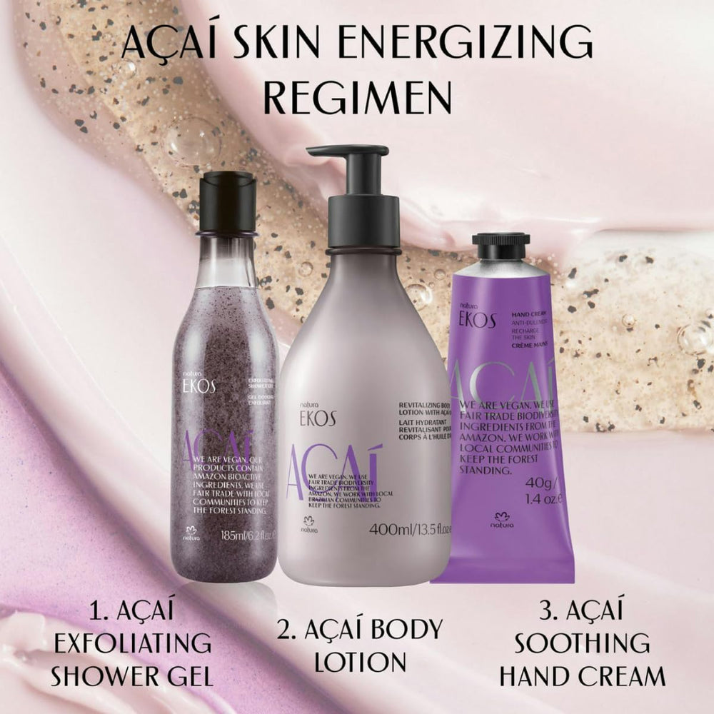 Absorption rapide sans traces grasses du Lait Acai Natura.