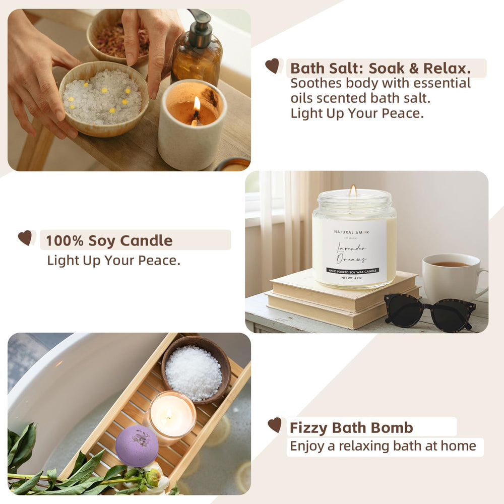Natural Amor Los Angeles Lavande Bougie — ambiance apaisante pour une soirée détente