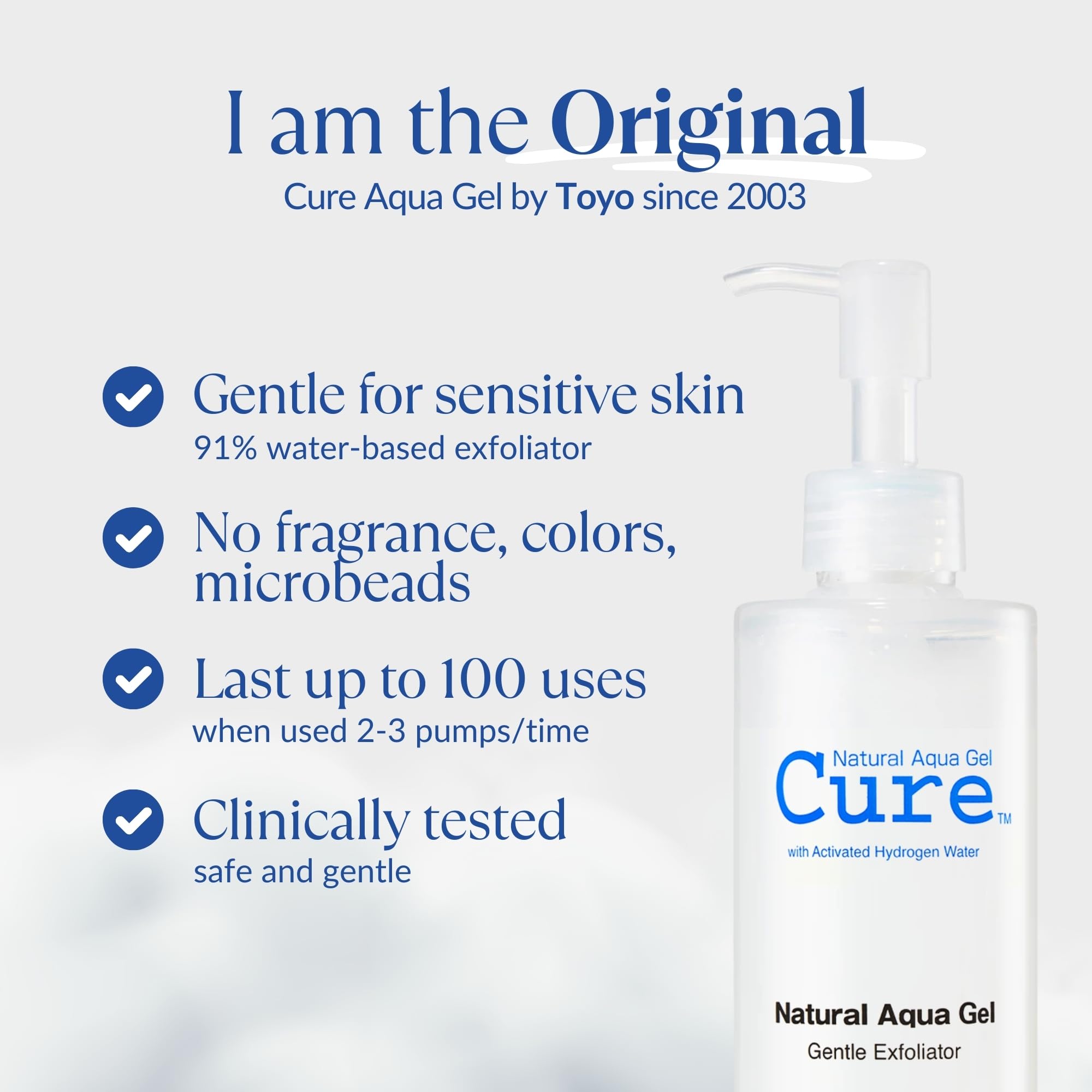 Pack de deux produits Natural Aqua Gel Cure pour une routine continue.