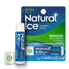Natural Ice Baume Lèvres Original: hydratation intense pour lèvres sèches.