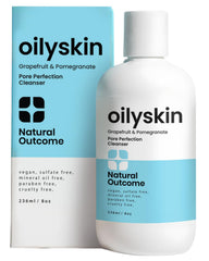 Natural Outcome bouteille-nettoyant-visage hydratant et purifiant pour peau grasse.