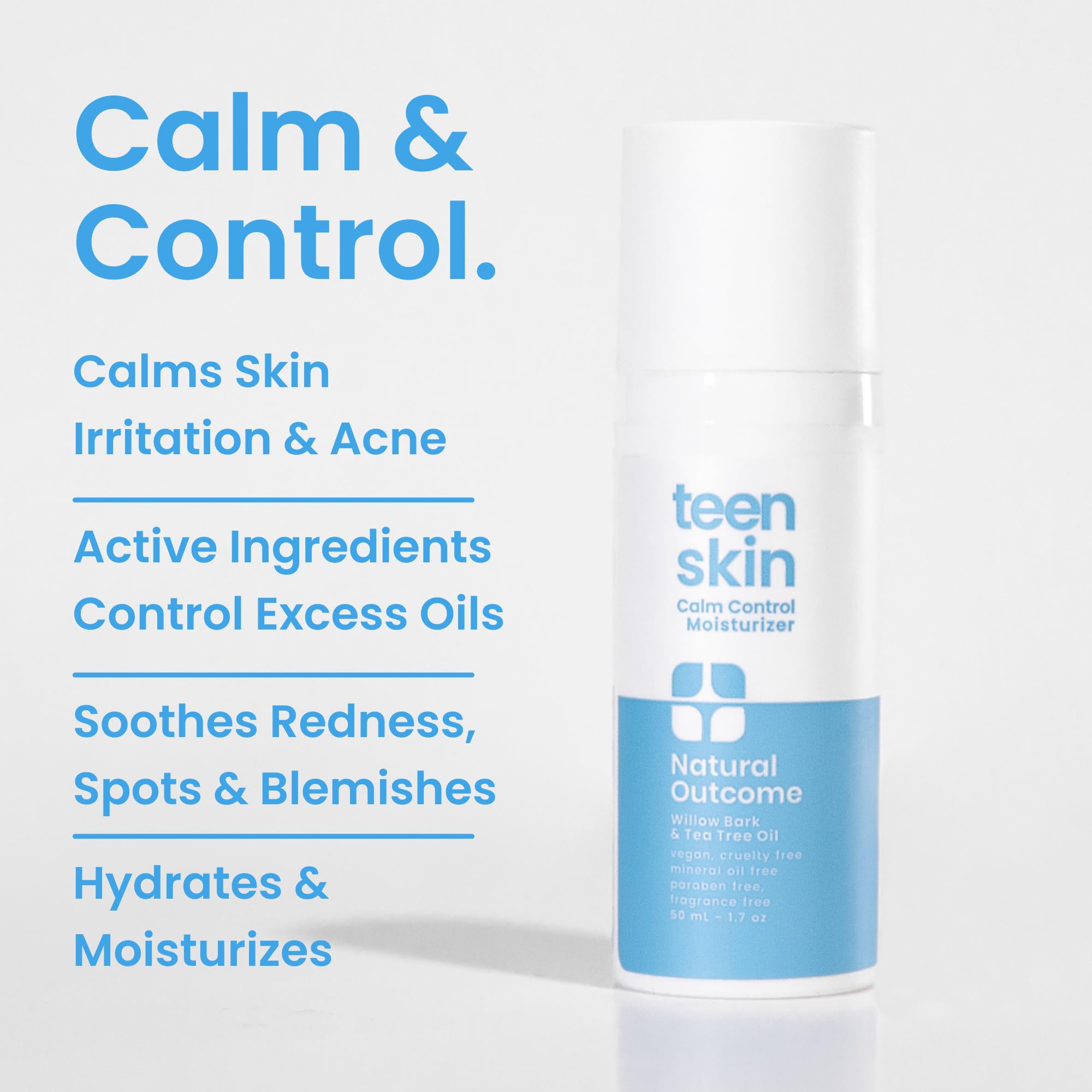 Natural Outcome Hydratant Ados – pompe facilitant une application rapide et uniforme.