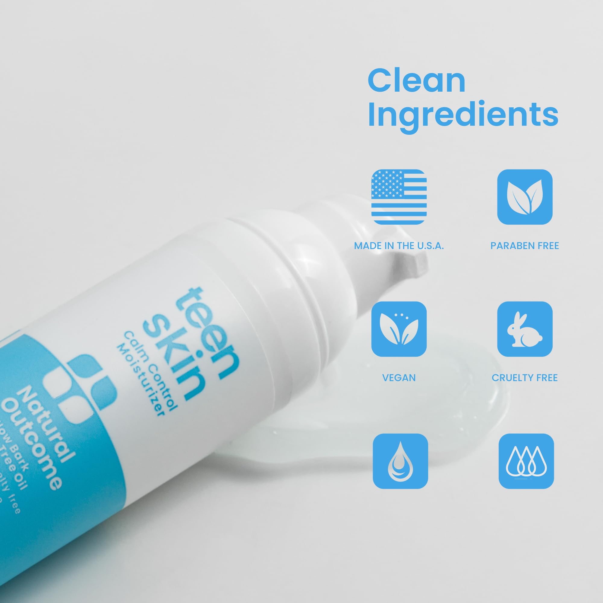 Natural Outcome Hydratant Ados – texture légère qui s absorbe rapidement.