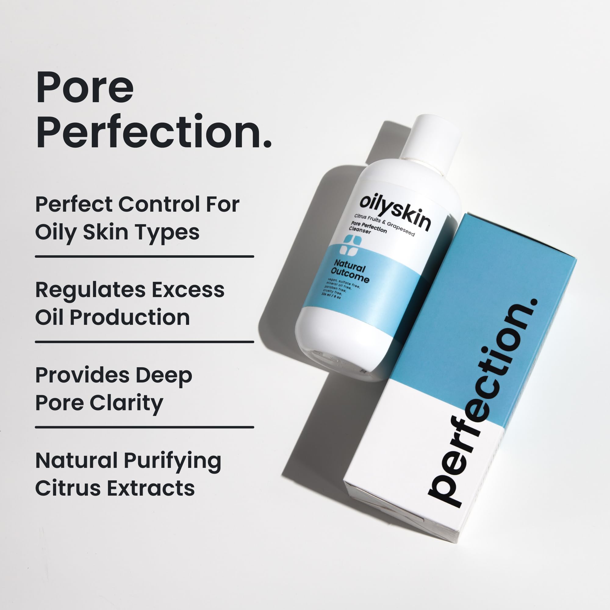 Natural Outcome pompe-nettoyant-quotidien-visage offre une application rapide et fraîche.