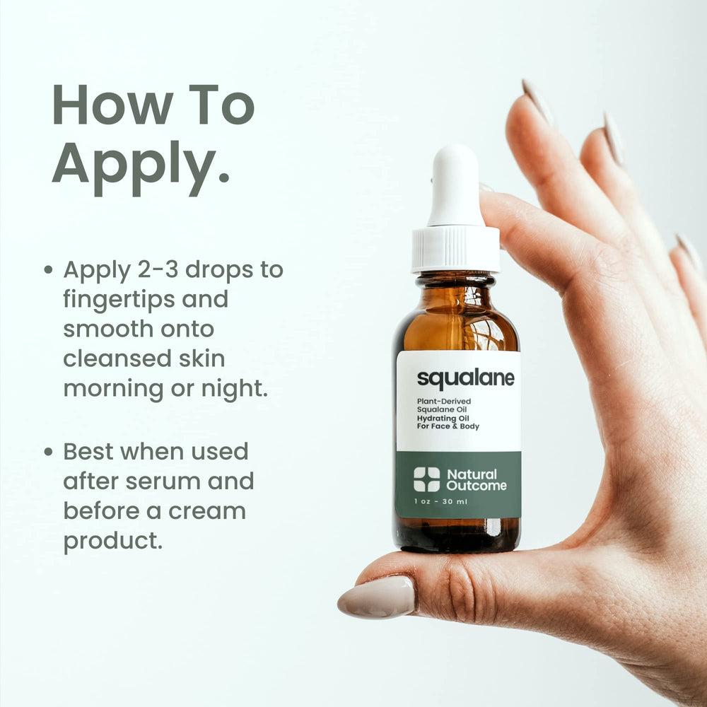 Natural Outcome Pure Squalane Oil for lips protects against dryness and chapping.