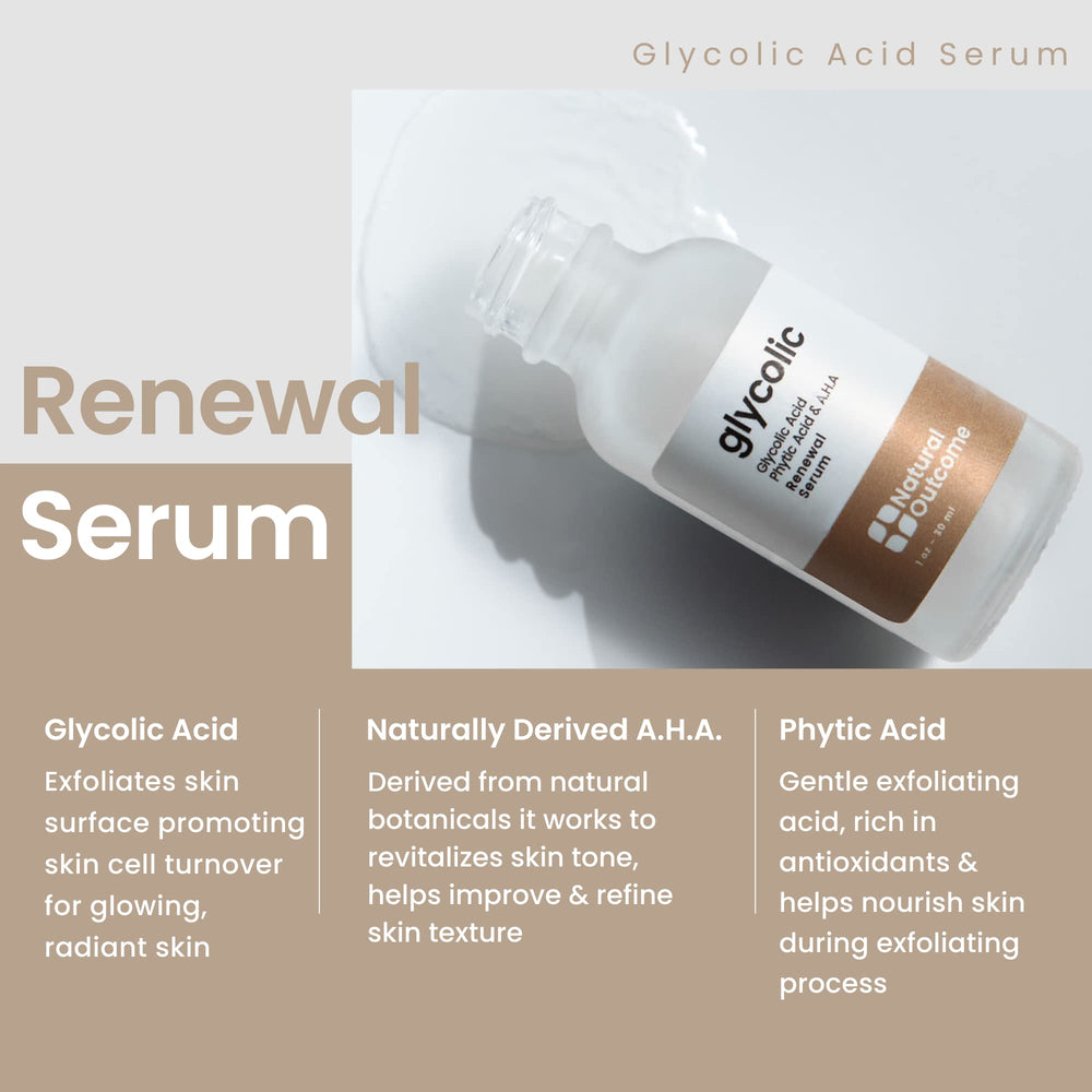 Natural Outcome: teint plus clair et peau lisse grâce à l'exfoliation.
