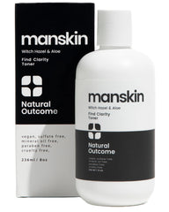 Natural Outcome tonique visage homme – bouteille pour hydratation et clarté du teint.
