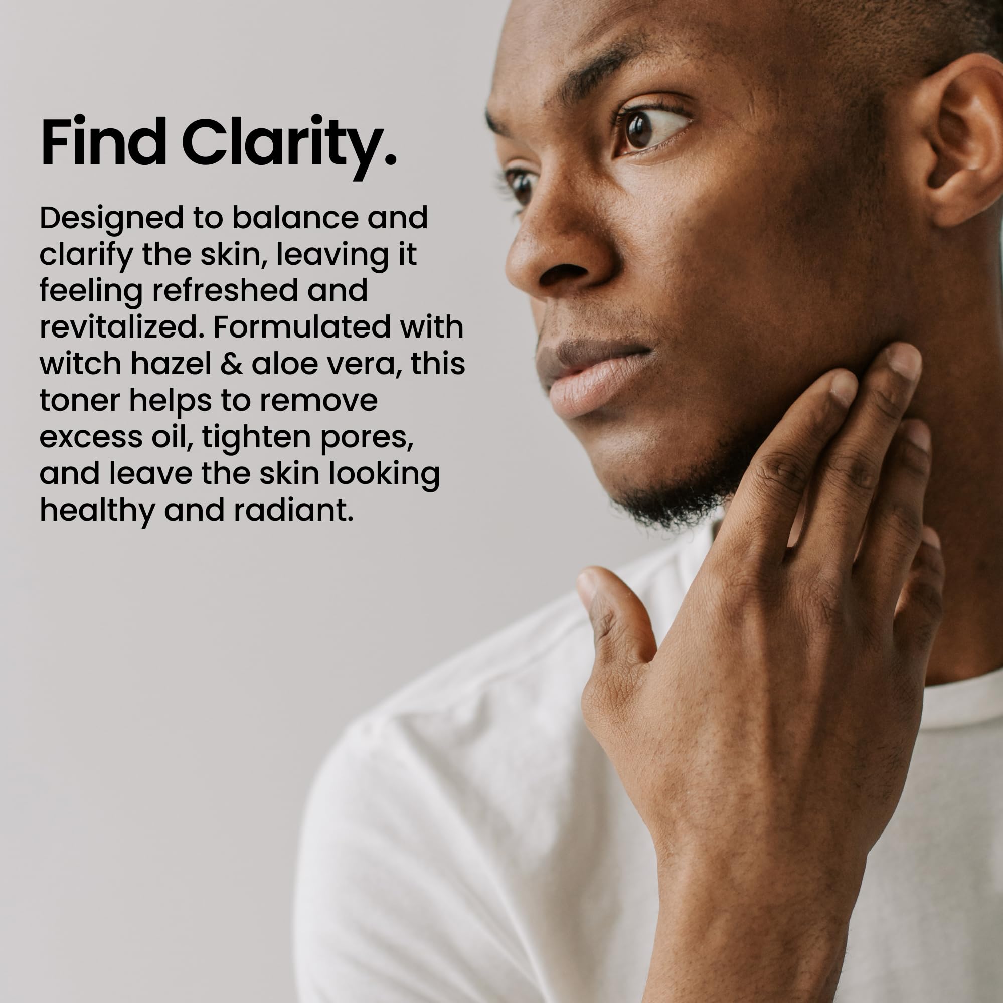Natural Outcome tonique visage homme – pores minimes et peau plus lisse.