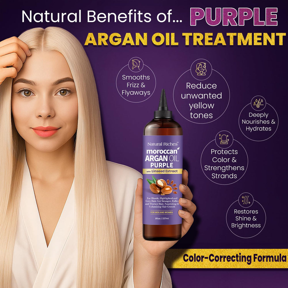 Natural Riches extrait lin enrichissant l’huile argan pour nourrir et lisser