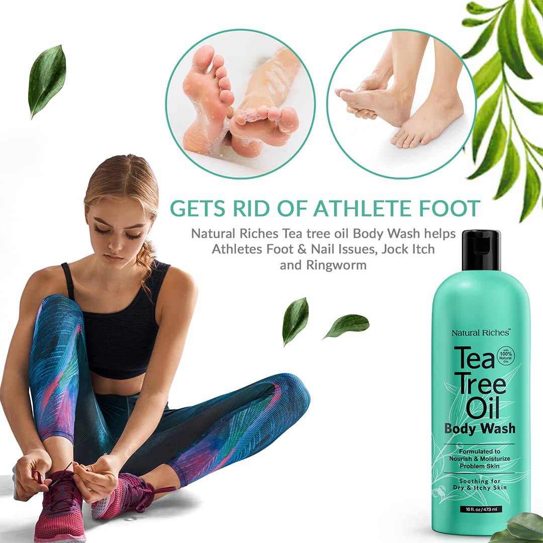 Gel douche Natural Riches, aloe hydratant pour peau sensible après l'entraînement.