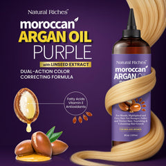 Natural Riches huile argan marocain violet avec applicateur précision