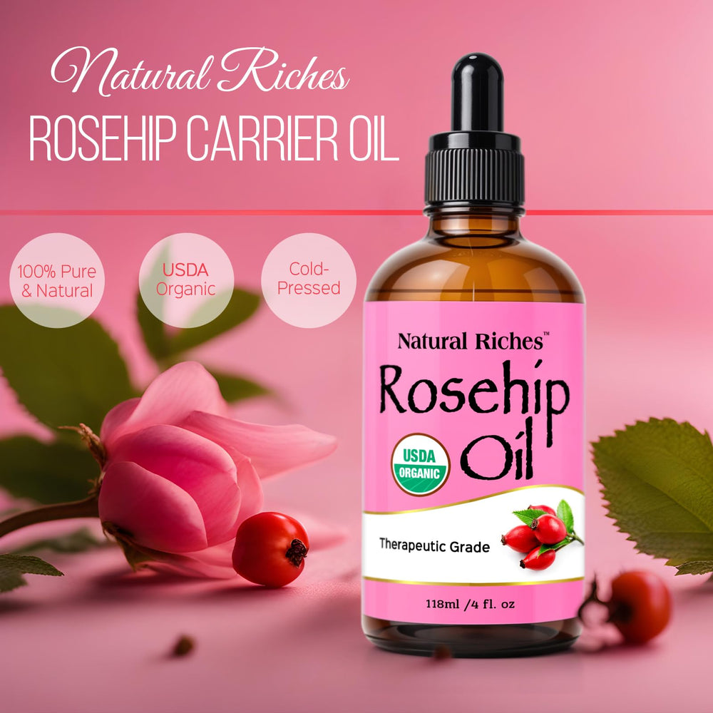 Application sur peau propre avec Natural Riches huile de rose musquée, douceur et teint uniforme.